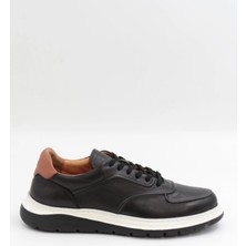 Togga 2228 Siyah Hakiki Deri Günlük Erkek Sneakers