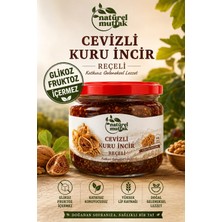 Natürel Mutfak Cevizli Kuru Incir Reçeli 350 gr Glikoz Fruktoz Içermez %65 Meyve