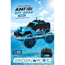 Yıldırım Oyuncak Uzaktan Kumandalı Akrobat Amfibi Off Road Jeep 26CM – Kara ve Suda Giden 360° Dönen Şarjlı Rc Araç