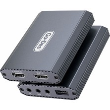 Go-Des Go Des GD-6908 Hdtv Ses ve Video Adaptörü Usb-A/hdmi/3.5mm/4k Ultra Hd 60hz Gri
