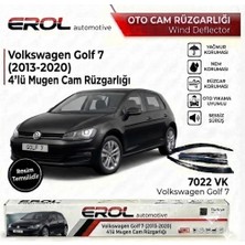 Erol Otomotiv Volkswagen Golf 7 2013-2020 5 Kapı Hb Uyumlu 4'lü Mugen Cam Rüzgarlığı