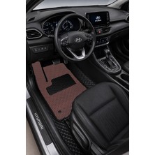 Hyundai Siyah 8d Deri Tam Kaplama Havuzlu Oto Paspas + Bordo Eva Çift Koruma Seti