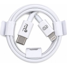 N35 Usb-C To Lightning Pd 20W Hızlı Şarj ve Data Kablosu 1 Metre Beyaz
