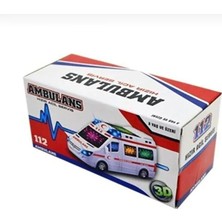 Ases Store 3D Işıklı ve Sesli Oyuncak Ambulans Arabası