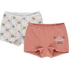 Civil Girls Kız Çocuk Flower 2-12 Yaş 2'li Boxer - Standart