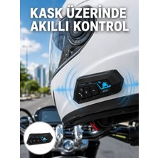 Bluetooth Kask Kulaklığı Intercom 5.0 Bluetooth Android ve Ios Uyumlu Yeni Nesil Midastech