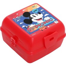Mickey Mouse Desenli Kırmızı Beslenme Kabı Pıcnıc 45542