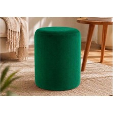 Dtm Home Silindir Puf | Modern Kumaş Puf Koltuk, Oturma Pufu, Dekoratif Salon ve Yatak Odası Pufu