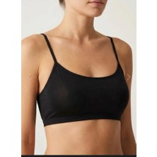 Fantasia Luxe Kadın Siyah Toparlayıcı Görünümlü Ince Askılı Bralet (3ADET)