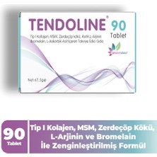 Tendoline 90 Tablet – Tip 1 Kollajen, Msm, L-Arjinin ve Curcumin Içeren Tendon ve Bağ Doku Takviyesi