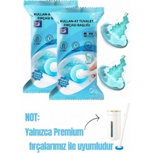 Mr. Güzellik 16 Adet (2 Paket) (Okyanus) Premium Deterjanlı Tek Kullanımlık Tuvalet Temizleme Süngeri | Duvara Mo