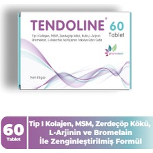 Tendoline 60 Tablet – Tip 1 Kollajen, Msm, L-Arjinin ve Curcumin Içeren Tendon ve Bağ Doku Takviyesi