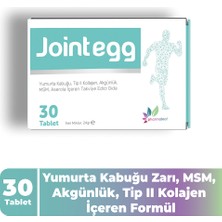 Jointegg 30 Tablet – Yumurta Kabuğu Zarı, Tip 2 Kolajen, Msm ve C Vitamini Içeren Eklem Takviyesi
