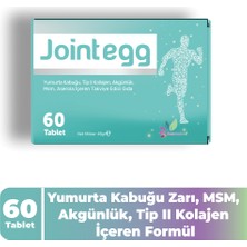 Jointegg 60 Tablet – Yumurta Kabuğu Zarı, Tip 2 Kolajen, Msm ve C Vitamini Içeren Eklem Takviyesi