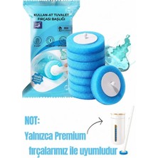 Mr. Güzellik 8 Adet (1 Paket) (Okyanus) Premium Deterjanlı Tek Kullanımlık Tuvalet Temizleme Süngeri | Duvara Mon