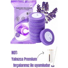 Mr. Güzellik 8 Adet (1 Paket) (Lavanta) Premium Deterjanlı Tek Kullanımlık Tuvalet Temizleme Süngeri | Duvara Mon