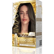 Maxx Deluxe Gold Beauty Set Saç Boyası 6.11 Yoğun Küllü Koyu Kumral