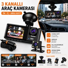 Space Araç Içi Kamera Çift Kameralı Dvr Ayarlanabilir Açılı Premium Kamera
