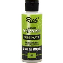Rich Yarı Mat Su Bazlı Vernik 120 cc Akrilik Özellikli Koruyucu Vernik