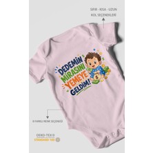 Morivo Kids Dedemin Mirasını Yemeye Geldim! Kısa Kollu Bebek Body %100 Pamuk