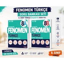 Fenomen 8. Sınıf Türkçe Soru Bankası Seti (A + B Kitap) | Video Çözümlü | Yeni Nesil Sorular