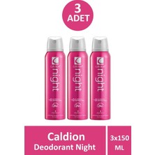 Caldion Deodorant Night Kadın 150 ml 3 Adet
