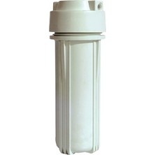 Watermanya 10'' Su Arıtma Cihazı Housing Filtre Kabı - Çift Conta (Açık Kasa Uyumludur) - Mat Beyaz