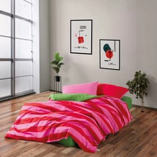 Cozy Home Popping Colors Tek Kişilik Lastikli Çarşaflı Nevresim Takımı Cherie Yeşil