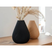 Baba Oğul 3D 3D Baskı Modern Dekoratif Vazo – Minimalist Tasarım | Ev ve Ofis Dekorasyonu - 15 cm Vazo