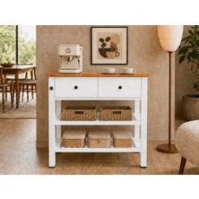 Dipole Furniture Fast Mat Lake Beyaz Servant Mobilyası
