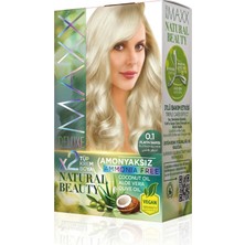 Maxx Deluxe Natural Beauty Amonyaksız Set Saç Boyası 0.1 Platin Sarısı