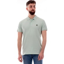 Timberland TB0A6BX4 Millers River Sleeve Stretch Polo Açık Yeşil Erkek T-Shirt