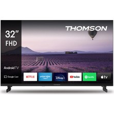 THOMSON 32" 82 Ekran Uydu Alıcılı  Full HD Dolby Audio Android LED TV 32FA2S13