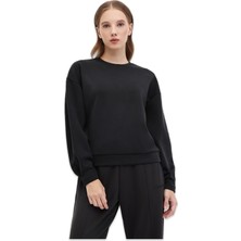 Lumberjack 5W Wl 16ROYAL-K 5pr Sweat Siyah Kadın Sweatshirt