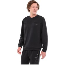Lumberjack 5W ml Uros 16ITL817 5pr Sweat Siyah Erkek Sweatshirt