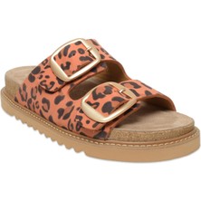 Mammamia D25YT-1445 Günlük Leopar Kadın Terlik