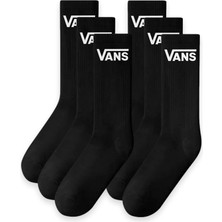 Vans VN000QCB Classic Crew x 6 Socks Siyah Unisex Çorap