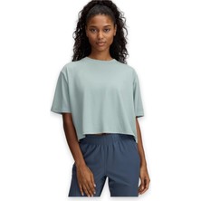 Under ARMOUR1389721 Ua Rival Ss Açık Yeşil Kadın T-Shirt