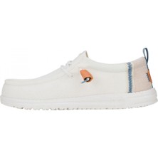 Hey Dude 43086 Wally Craft Linen Beyaz Erkek Ayakkabı