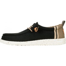 Hey Dude 43086 Wally Craft Linen Siyah Erkek Ayakkabı