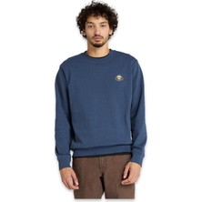 Timberland TB0A6HHK Tree Logo Patch Crewneck Mavi Erkek Sweatshirt