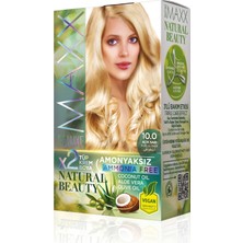 Maxx Deluxe Natural Beauty Amonyaksız Set Saç Boyası 10.0 Açık Sarı