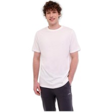Lumberjack CT110 Modal C Neck Kırık Beyaz Erkek T-Shirt