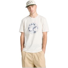 Timberland TB0A5MVR Tree Logo Lake House Graphic Tee Beyaz Erkek T-Shirt