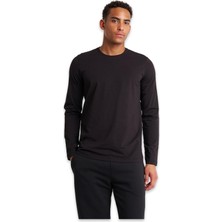 Lescon 25S-1236-25N Uzun Kol T Siyah Erkek T-Shirt