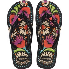 Havaianas 4150745 Top Ginga Begonia Parmak Arası Siyah Kadın Terlik