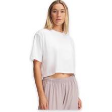 Under ARMOUR1389721 Ua Rival Ss Beyaz Kadın T-Shirt