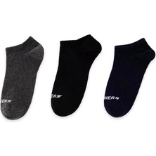 Skechers S2520315 U No Show 3 Pack Socks Çorap Çok Renkli Unisex Çorap