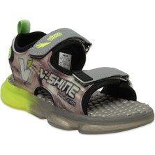 Vicco 332.B25Y.255 Felipe Bebe Işıklı Phylon Gri Erkek Çocuk Sandalet