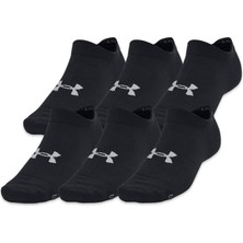 Under Armour 1382611 Ua Essential No Show 6pk Çorap Siyah Unisex Çorap